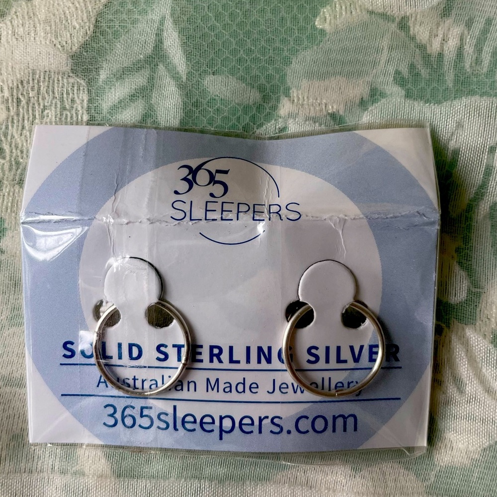 NWT Sterling Silver 365 Hoops Silver earrings